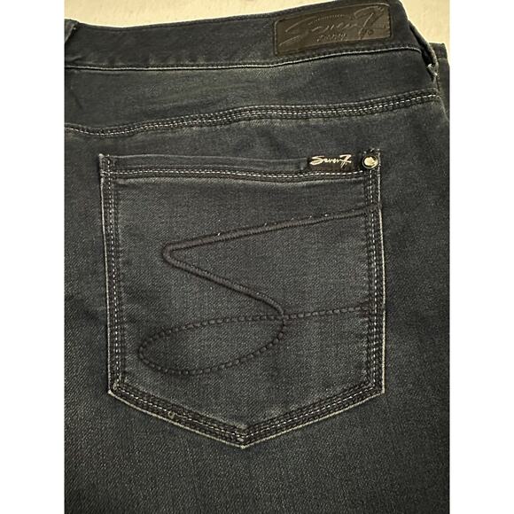 Seven7 Plus Size 24 Luxe Women Skinny Denim Jeans Preowned - Picture 4 of 9